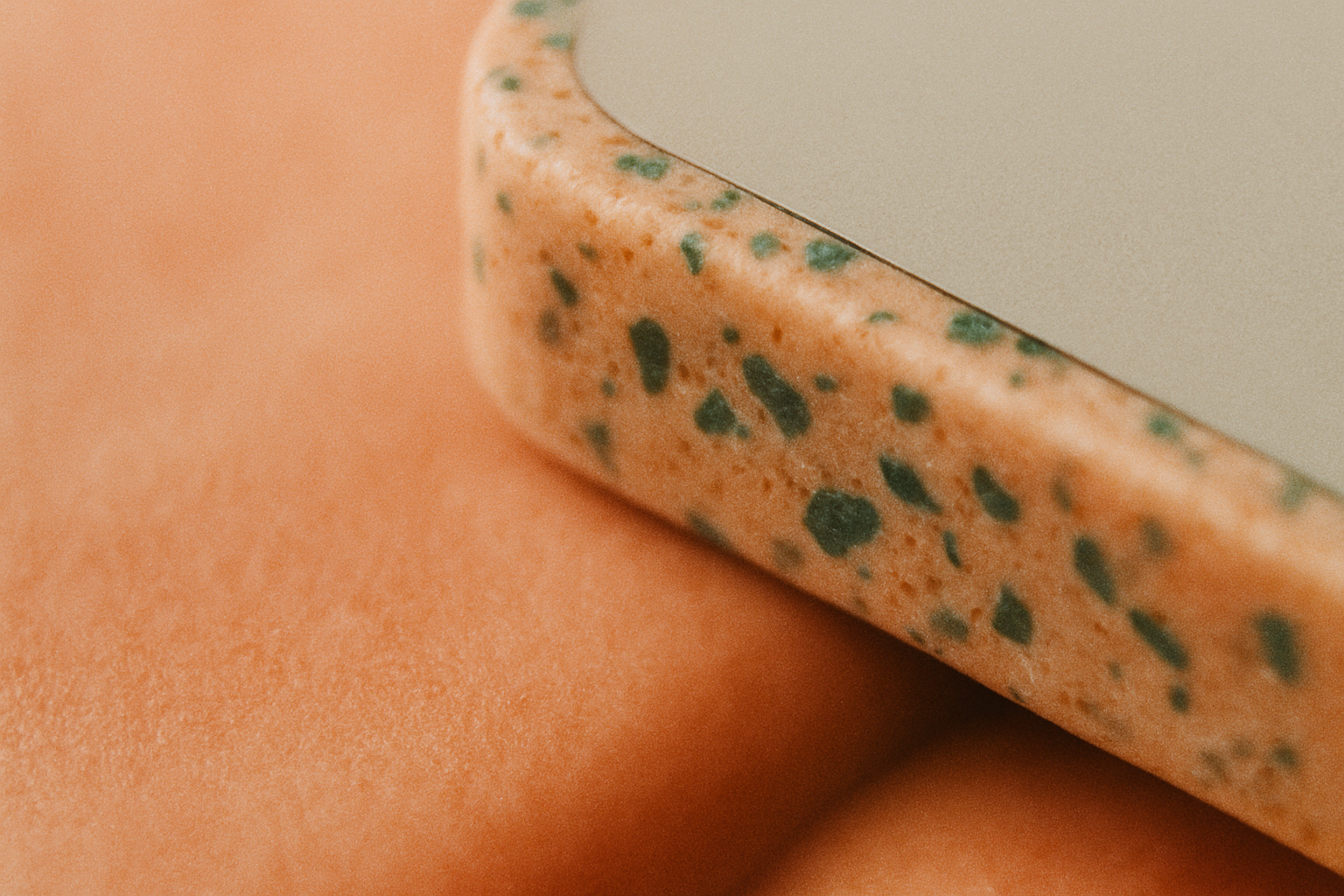 Abstract coral terrazzo texture